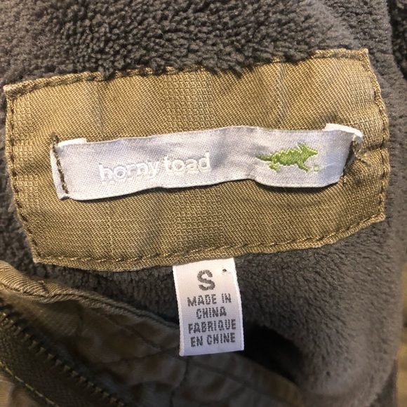 Horny toad fleece lined hooded half zip coat size small - Picture 5 of 5